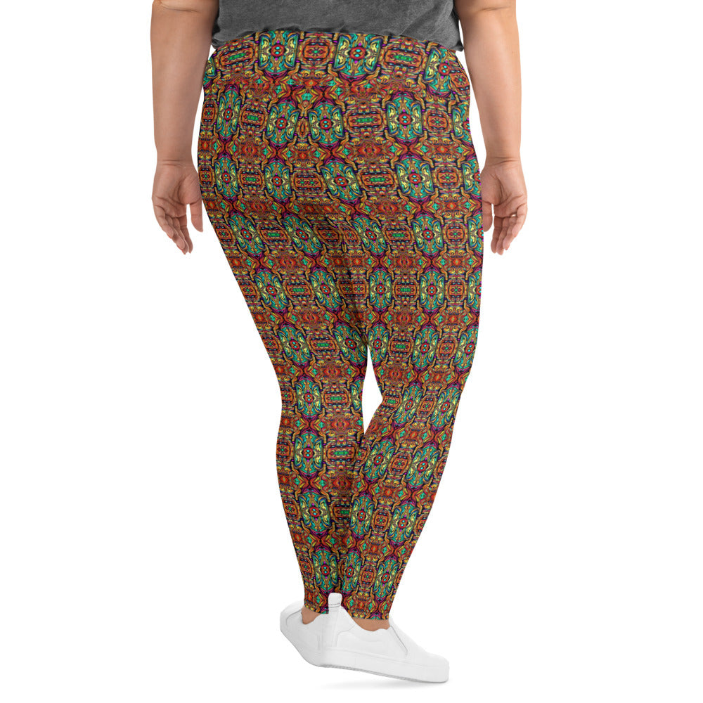 DMV 0200 Psy Artsy All-Over Print Plus Size Leggings