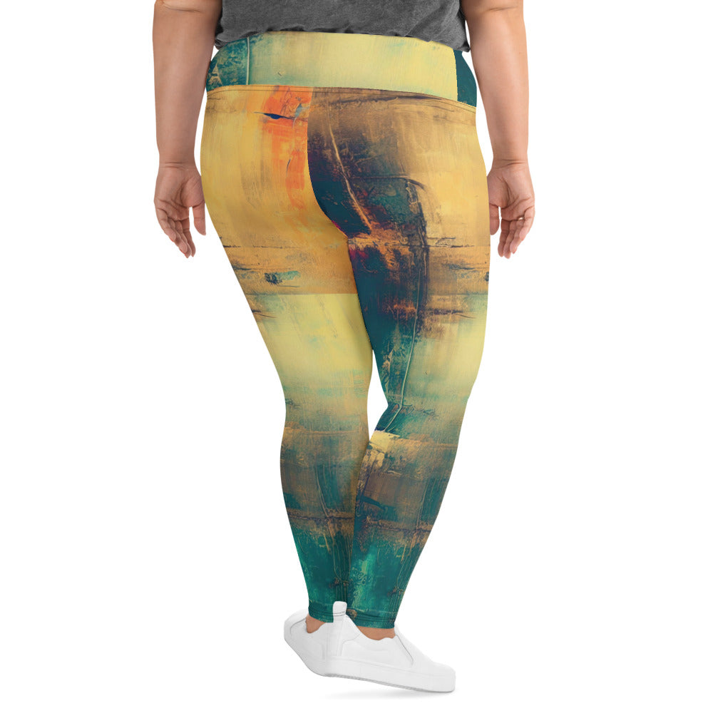 DMV 0169 Avant Garde All-Over Print Plus Size Leggings