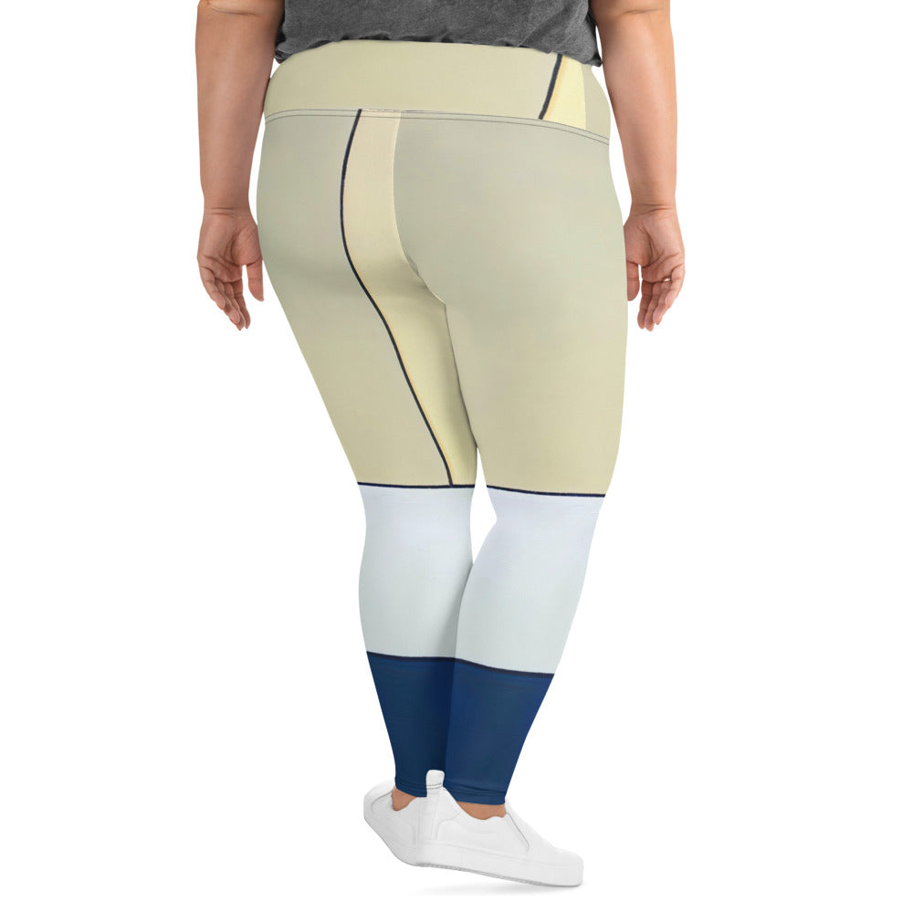 DMV 1347 Avant Garde All-Over Print Plus Size Leggings