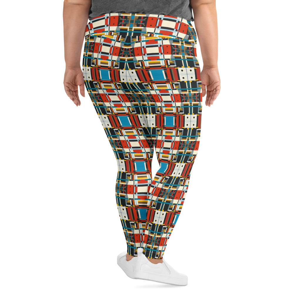 DMV 0410 Geo Boho All-Over Print Plus Size Leggings