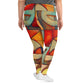 DMV 0298 Retro Art All-Over Print Plus Size Leggings