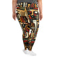 DMV 0505 Retro Art All-Over Print Plus Size Leggings