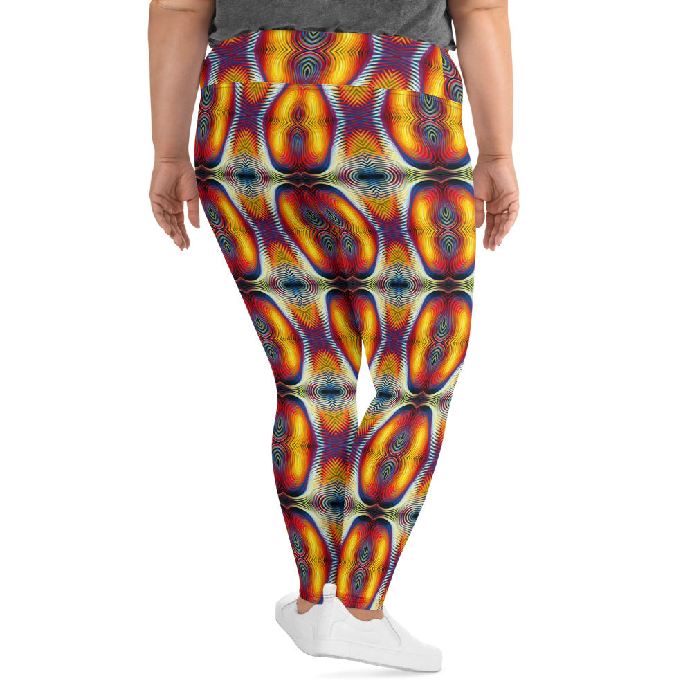 DMV 0507 Psy Artsy All-Over Print Plus Size Leggings