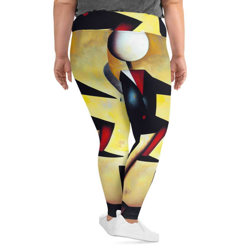 DMV 2040 Retro Art All-Over Print Plus Size Leggings