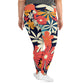 DMV 1197 Floral All-Over Print Plus Size Leggings