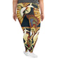 DMV 1133 Retro Art All-Over Print Plus Size Leggings