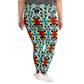 DMV 2107 Vintage Artsy All-Over Print Plus Size Leggings