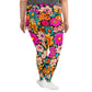 DMV 2074 Floral All-Over Print Plus Size Leggings