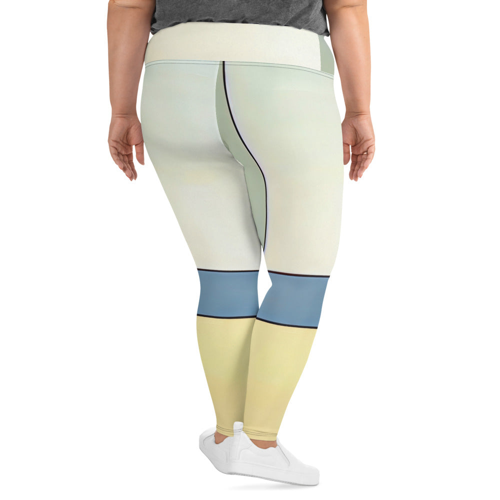 DMV 0617 Avant Garde All-Over Print Plus Size Leggings