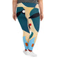 DMV 1844 Retro Art All-Over Print Plus Size Leggings