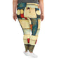 DMV 1583 Abstract Art All-Over Print Plus Size Leggings