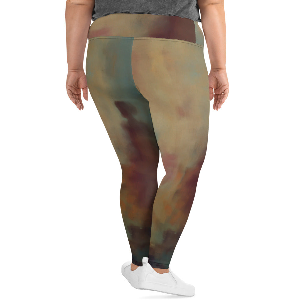 DMV 0314 Avant Garde All-Over Print Plus Size Leggings