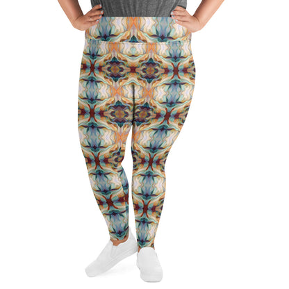 DMV 0273 Chic Boho All-Over Print Plus Size Leggings