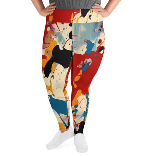 DMV 0085 Avant Garde All-Over Print Plus Size Leggings