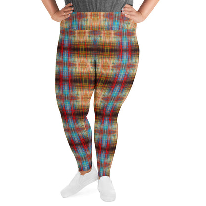 DMV 0006 Avant Garde Artsy All-Over Print Plus Size Leggings