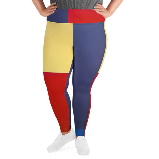 DMV 0050 Avant Garde All-Over Print Plus Size Leggings