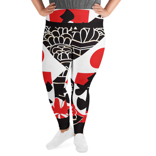 DMV 0069 Boho All-Over Print Plus Size Leggings