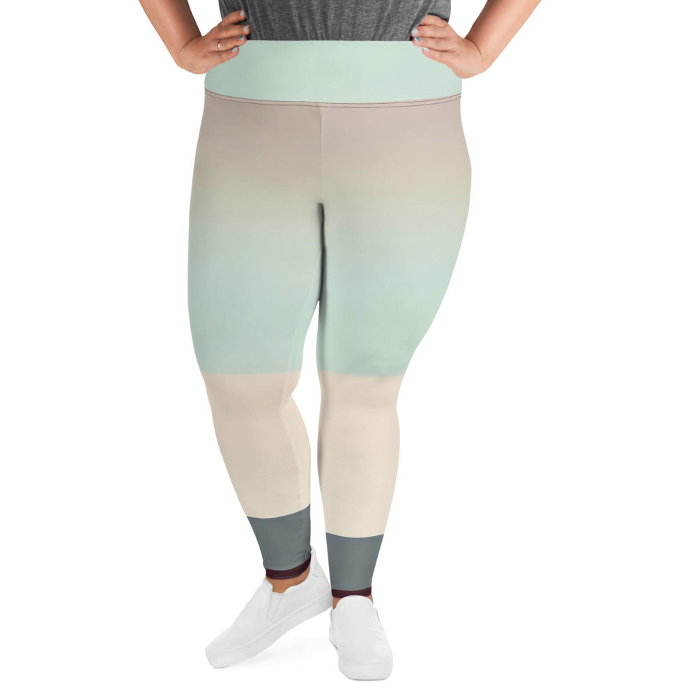 DMV 0052 Avant Garde All-Over Print Plus Size Leggings