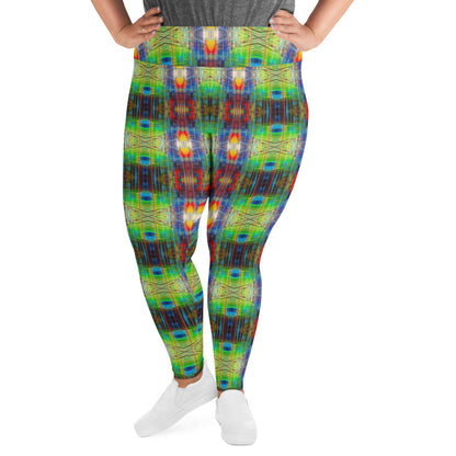 DMV 0077 Avant Garde Artsy All-Over Print Plus Size Leggings