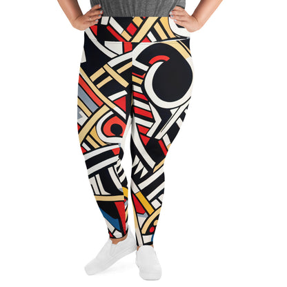 DMV 0001 Boho All-Over Print Plus Size Leggings