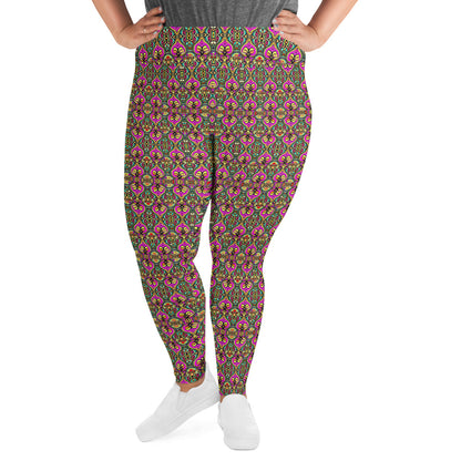 DMV 0239 Psy Artsy All-Over Print Plus Size Leggings