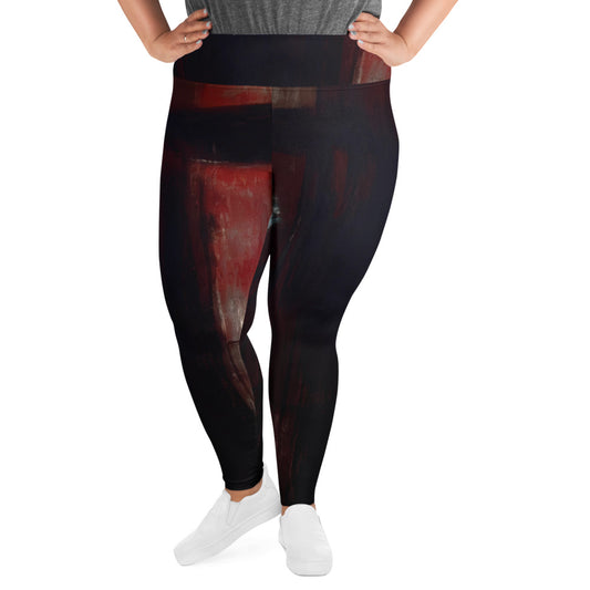 DMV 0092 Avant Garde All-Over Print Plus Size Leggings