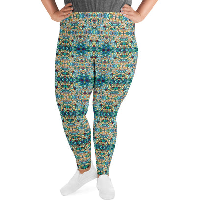 DMV 0254 Chic Boho All-Over Print Plus Size Leggings