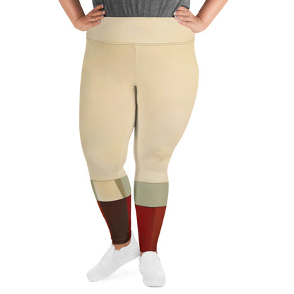 DMV 0267 Avant Garde All-Over Print Plus Size Leggings