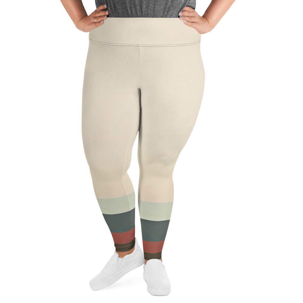 DMV 0403 Avant Garde All-Over Print Plus Size Leggings