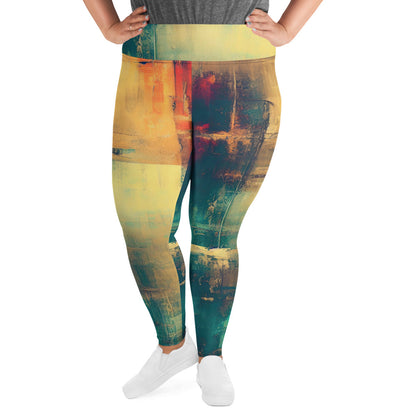 DMV 0169 Avant Garde All-Over Print Plus Size Leggings