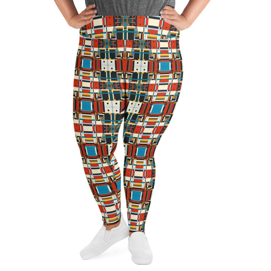 DMV 0410 Geo Boho All-Over Print Plus Size Leggings