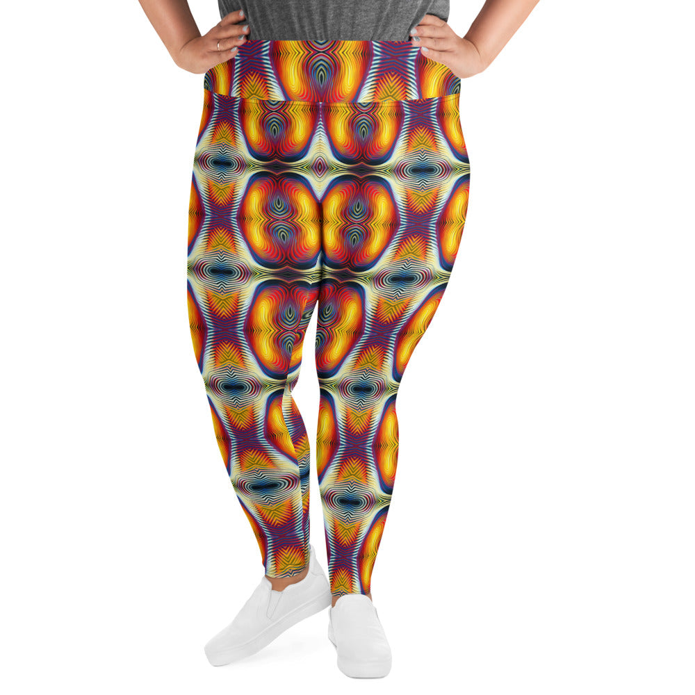 DMV 0507 Psy Artsy All-Over Print Plus Size Leggings