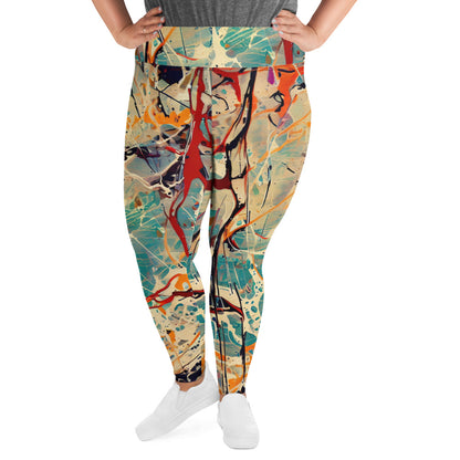 DMV 0390 Avant Garde All-Over Print Plus Size Leggings