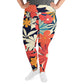 DMV 1197 Floral All-Over Print Plus Size Leggings