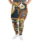 DMV 1133 Retro Art All-Over Print Plus Size Leggings