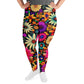 DMV 0329 Floral All-Over Print Plus Size Leggings