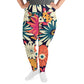 DMV 1429 Floral All-Over Print Plus Size Leggings