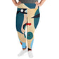 DMV 1844 Retro Art All-Over Print Plus Size Leggings