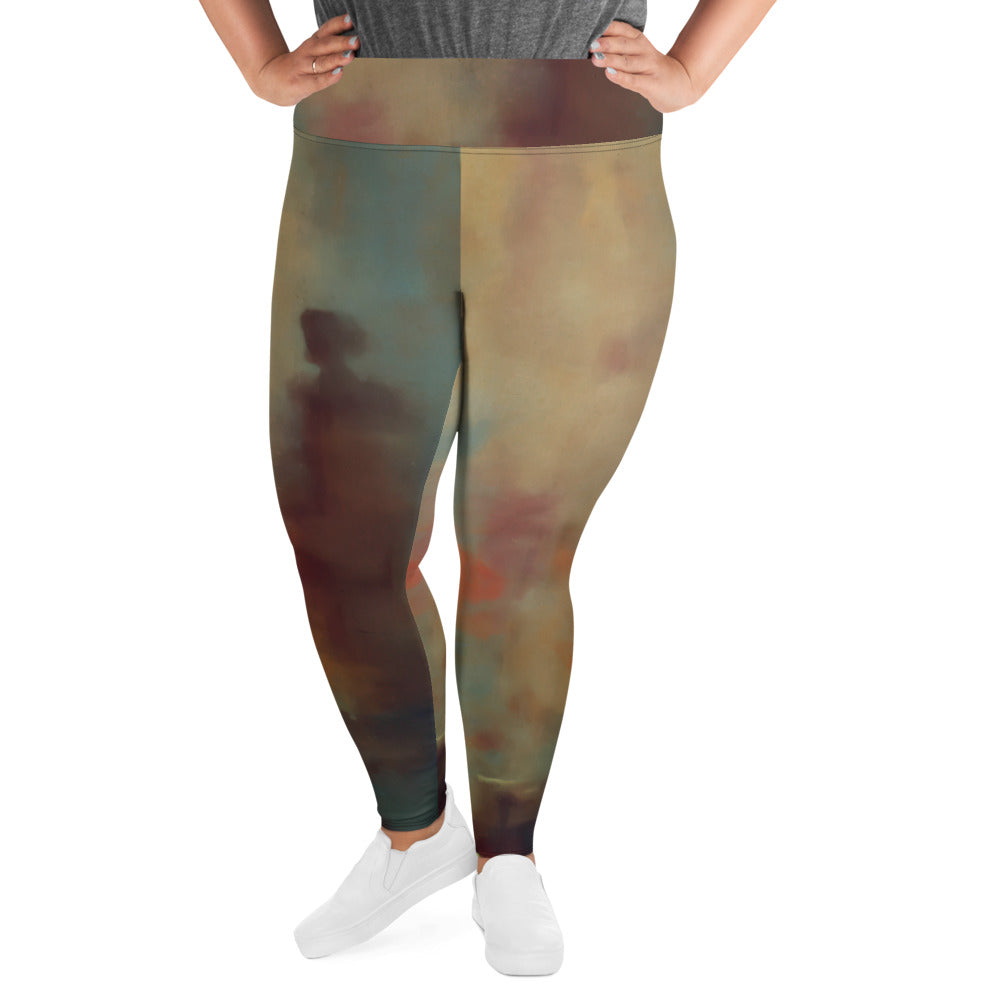 DMV 0314 Avant Garde All-Over Print Plus Size Leggings