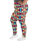 DMV 0036 Vintage Artsy All-Over Print Plus Size Leggings