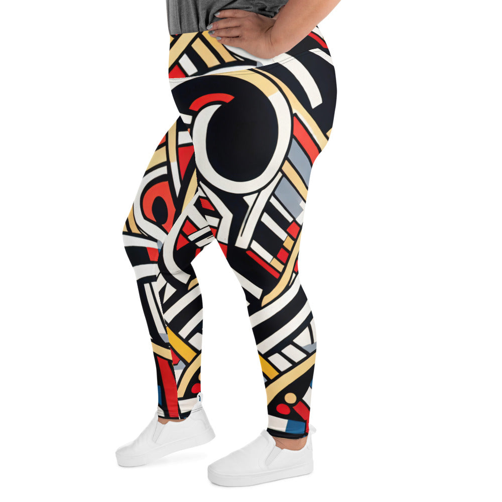 DMV 0001 Boho All-Over Print Plus Size Leggings