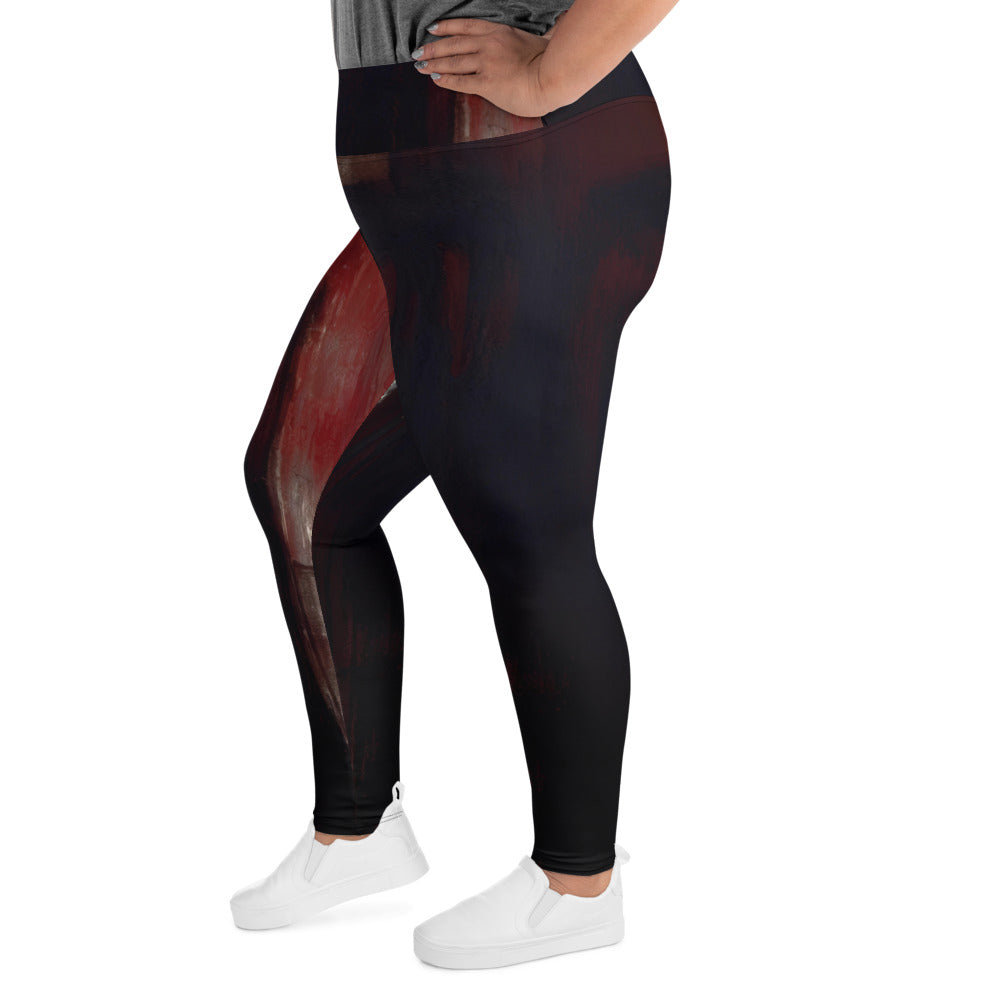 DMV 0092 Avant Garde All-Over Print Plus Size Leggings