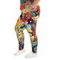 DMV 0150 Floral All-Over Print Plus Size Leggings