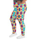 DMV 0134 Vintage Artsy All-Over Print Plus Size Leggings