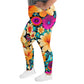 DMV 0259 Floral All-Over Print Plus Size Leggings