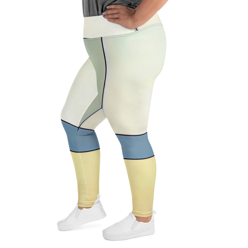 DMV 0617 Avant Garde All-Over Print Plus Size Leggings