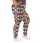 DMV 0036 Vintage Artsy All-Over Print Plus Size Leggings