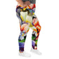 DMV 0081 Floral All-Over Print Plus Size Leggings