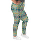 DMV 0049 Chic Boho All-Over Print Plus Size Leggings