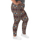 DMV 0007 Conceptual Artsy All-Over Print Plus Size Leggings